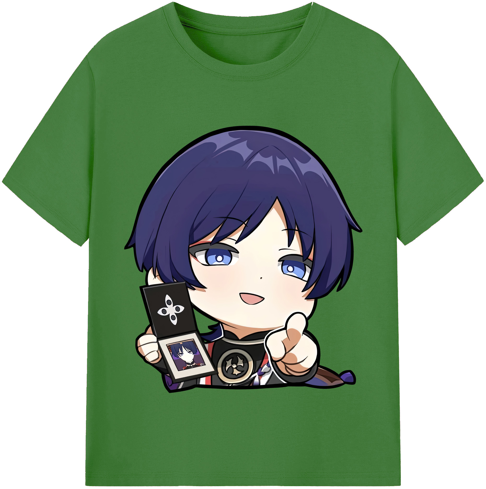 げんし神 さんペい genshin Sanpei レディースカジュアルプリントTシャツ（綿100％）